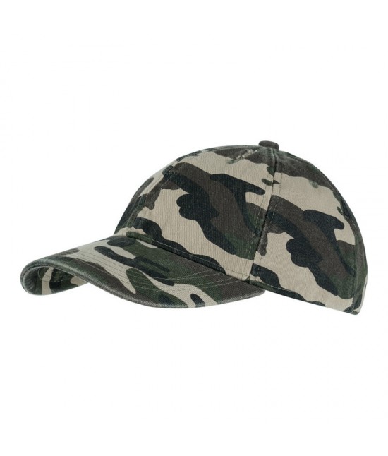 Casquette stonewashed camouflage