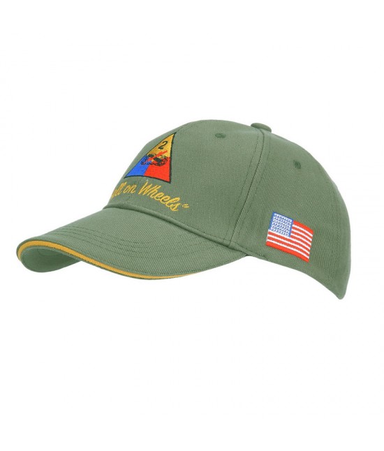 Casquette Us 2e Division Blindée - Kaki