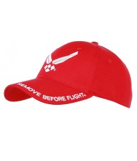 Casquette Remove Before Flight - Rouge