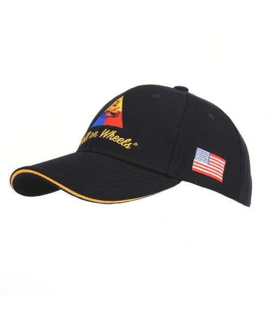 Casquette Us 2e Division Blindée - Noir