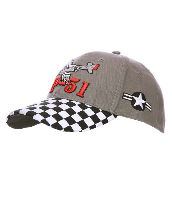 Casquette P51 Mustang - Gris