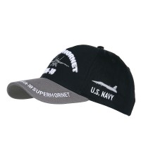 Casquette Us Navy Super Hornet F/A18 - Noir/Gris