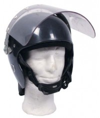 CASQUE ANGLAIS MAINTIEN ORDRE AVEC VISIERE